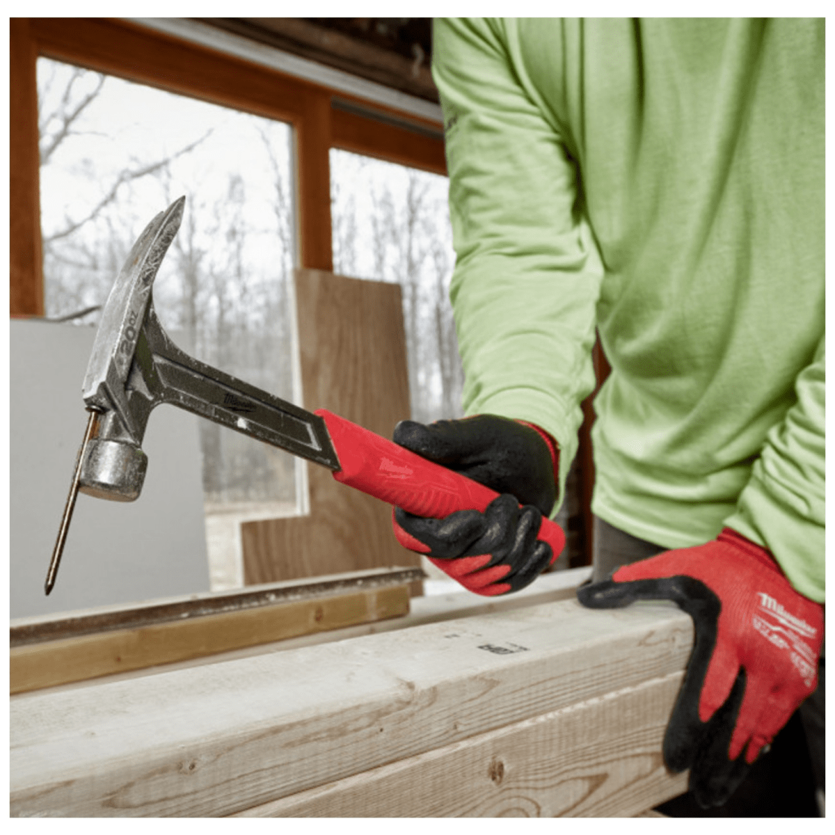 Milwaukee 48-22-9023 22-Oz Smooth Face Straight Claw Framing Hammer – Rugged & Reliable