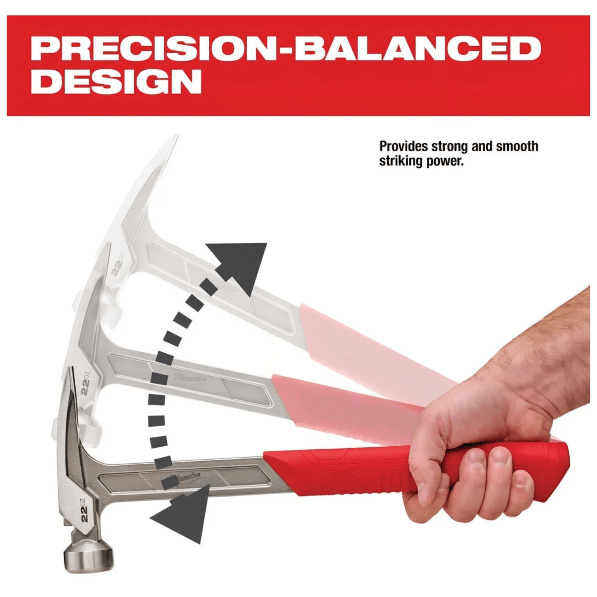 MARTILLO DE ENMARCADO  22 OZ, USO RUDO 48-22-9023 MILWAUKEE4