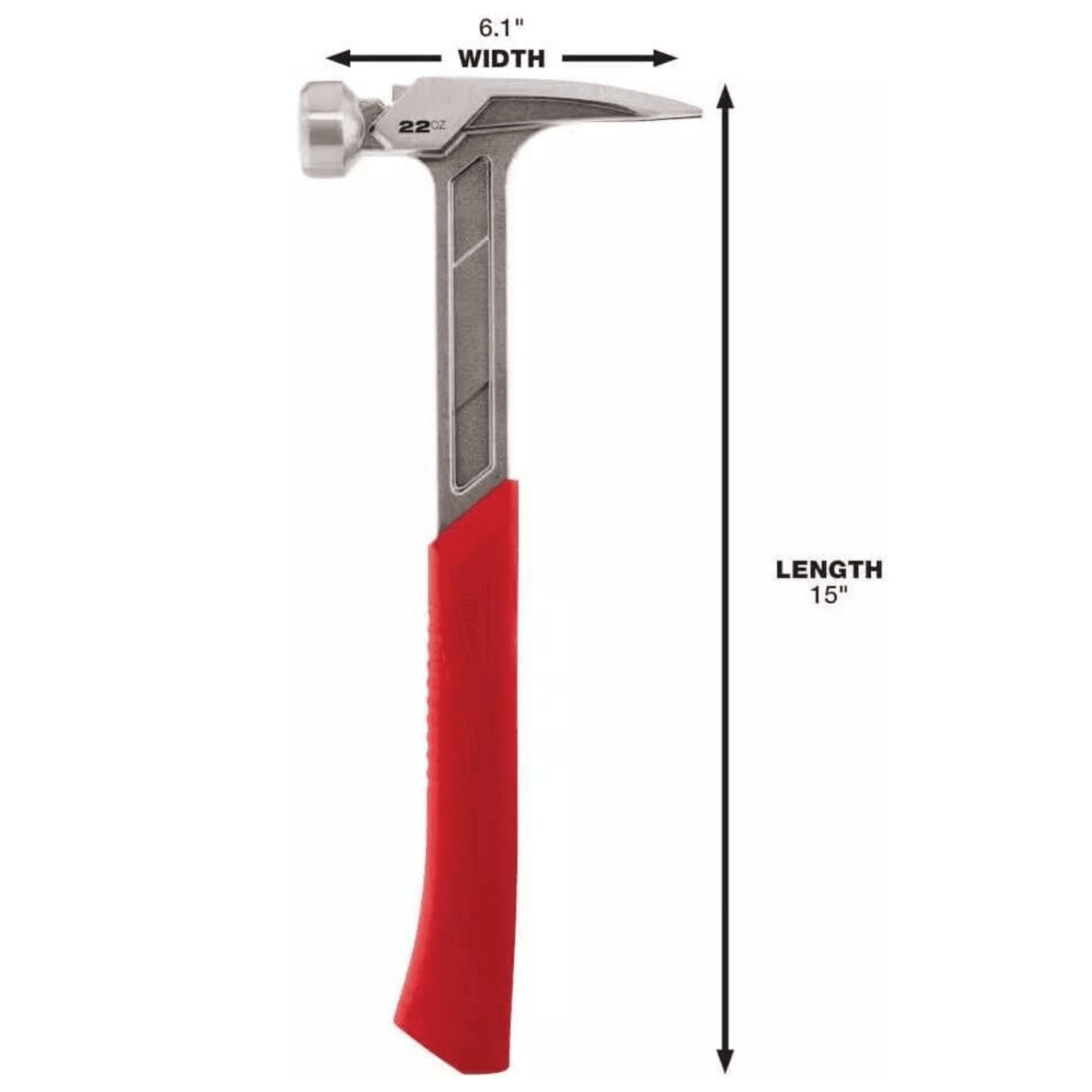 MARTILLO DE ENMARCADO  22 OZ, USO RUDO 48-22-9023 MILWAUKEE5