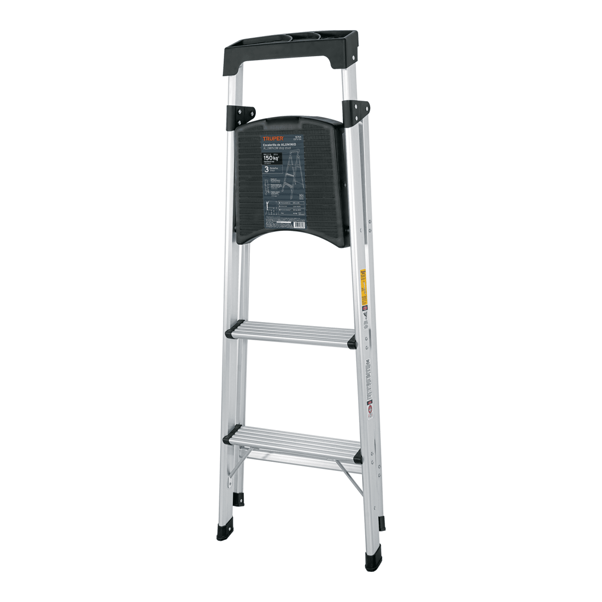 Escalera tubular 3 peldaños, plegable - truper5