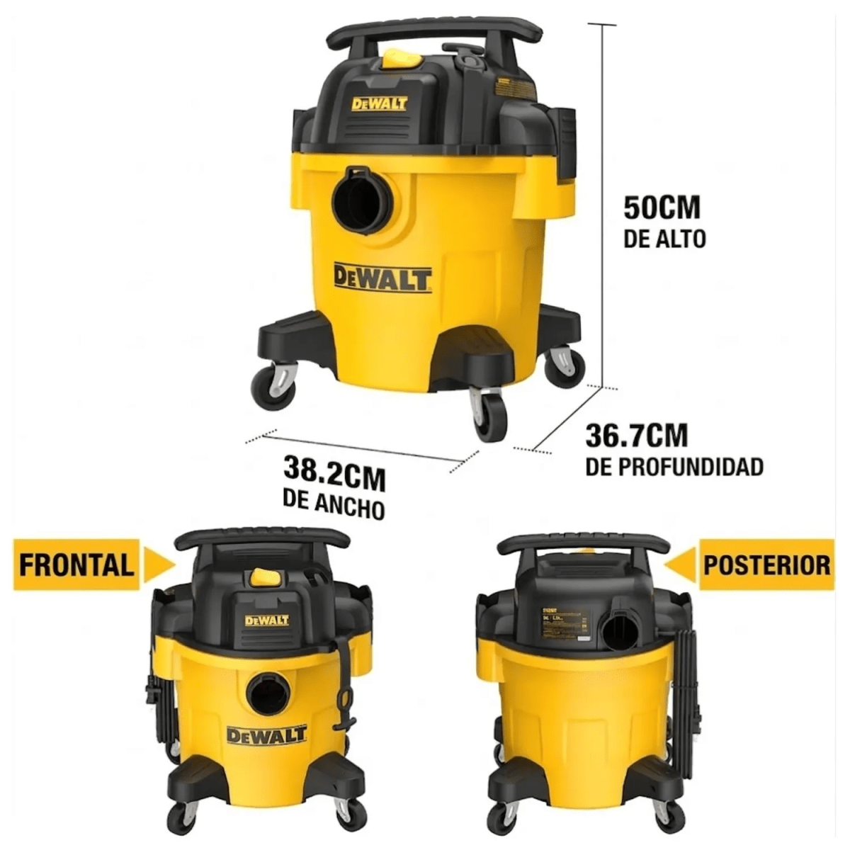 Aspiradora y sopladora de polvo y liquido 20 litros 1050W8