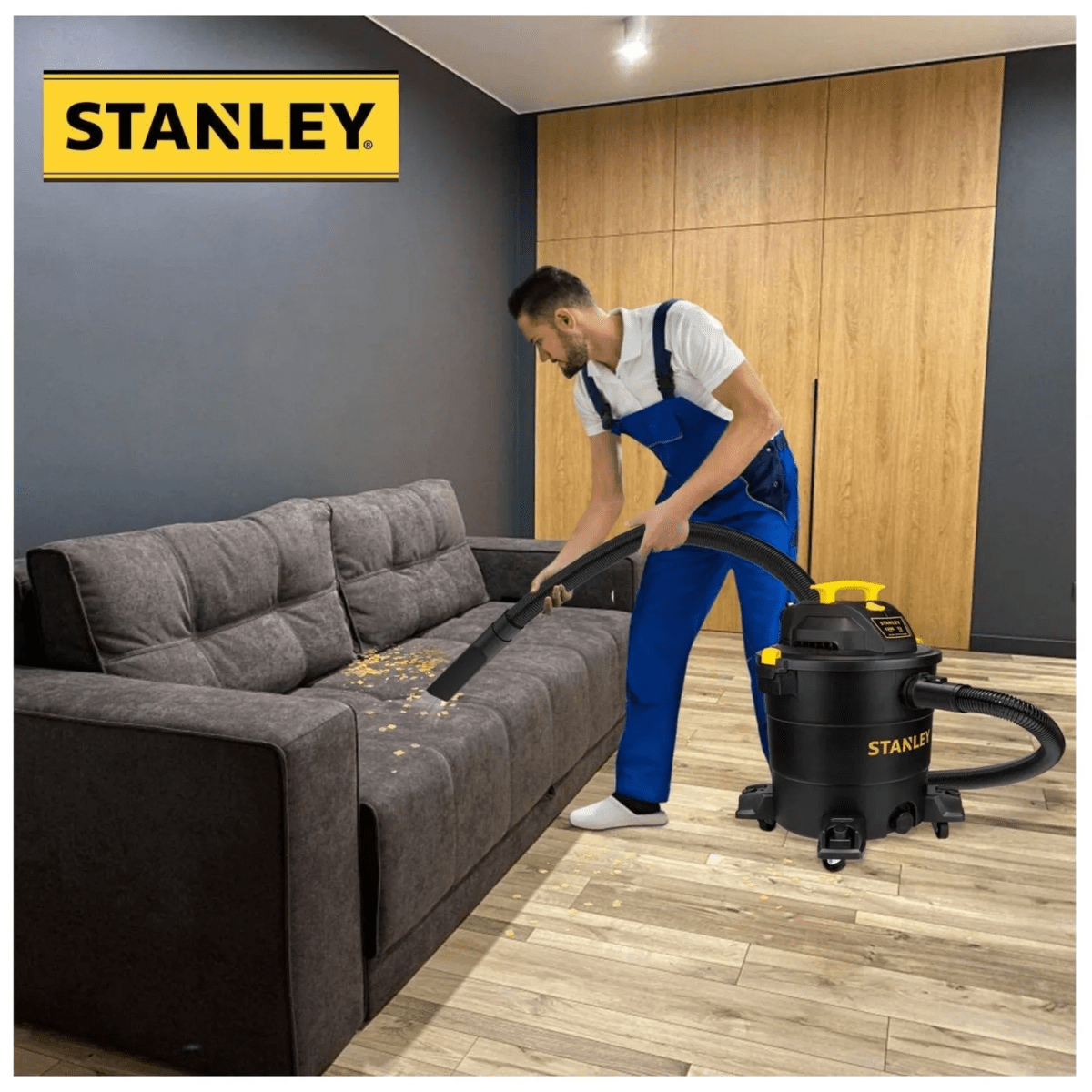 Aspiradora de polvo y liquido 23L 1100W SL19402P STANLEY5