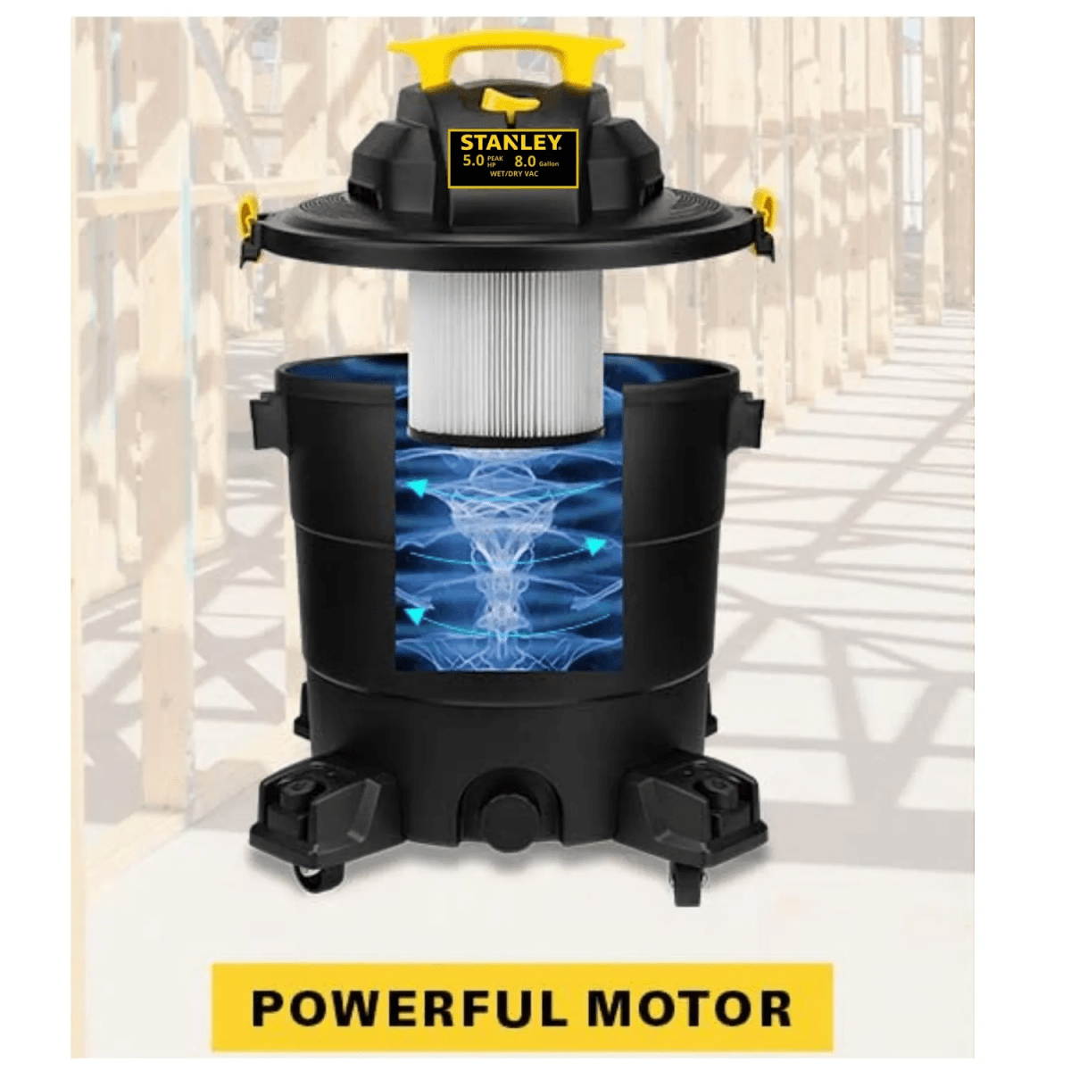 Aspiradora y sopladora de polvo y liquido 30 litros 1000W STANLEY7