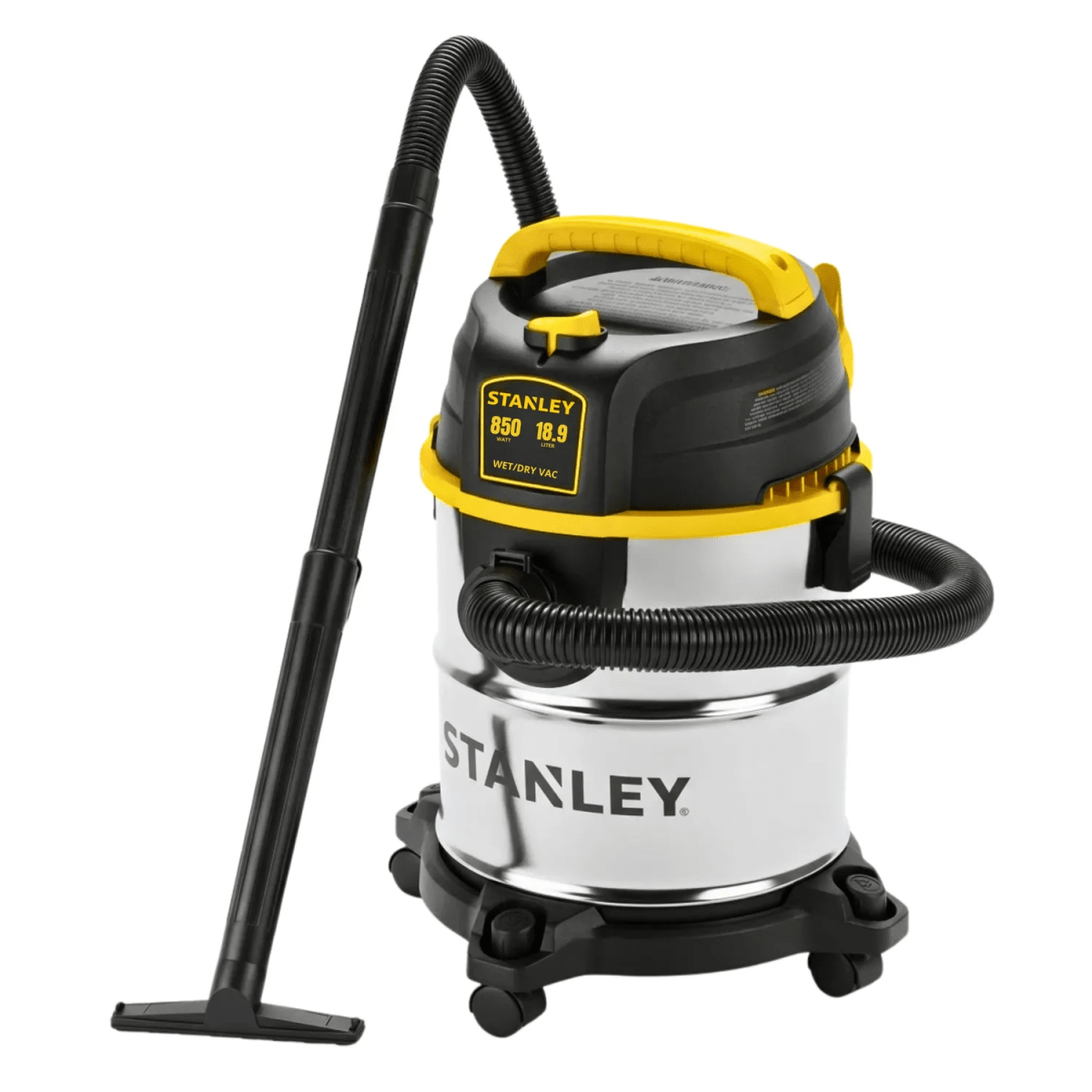 ASPIRADORA DE POLVO Y LIQUIDO ALTA POTENCIA 850W 19 LITROS TANQUE DE ACERO INOXIDABLE STANLEY1