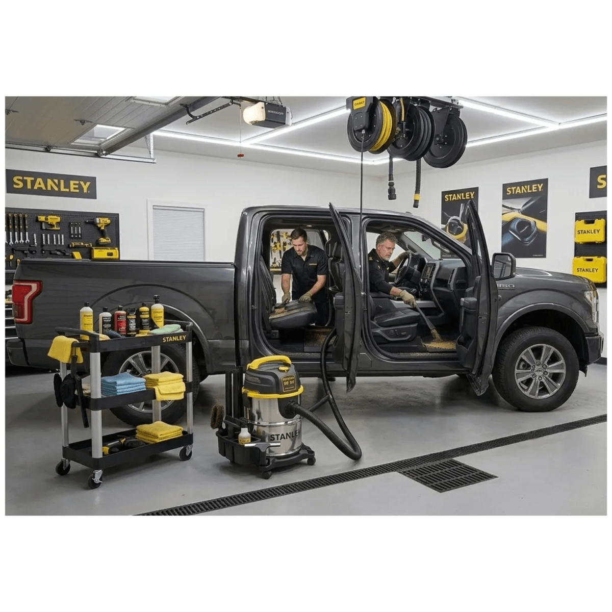 ASPIRADORA DE POLVO Y LIQUIDO ALTA POTENCIA 850W 19 LITROS TANQUE DE ACERO INOXIDABLE STANLEY4