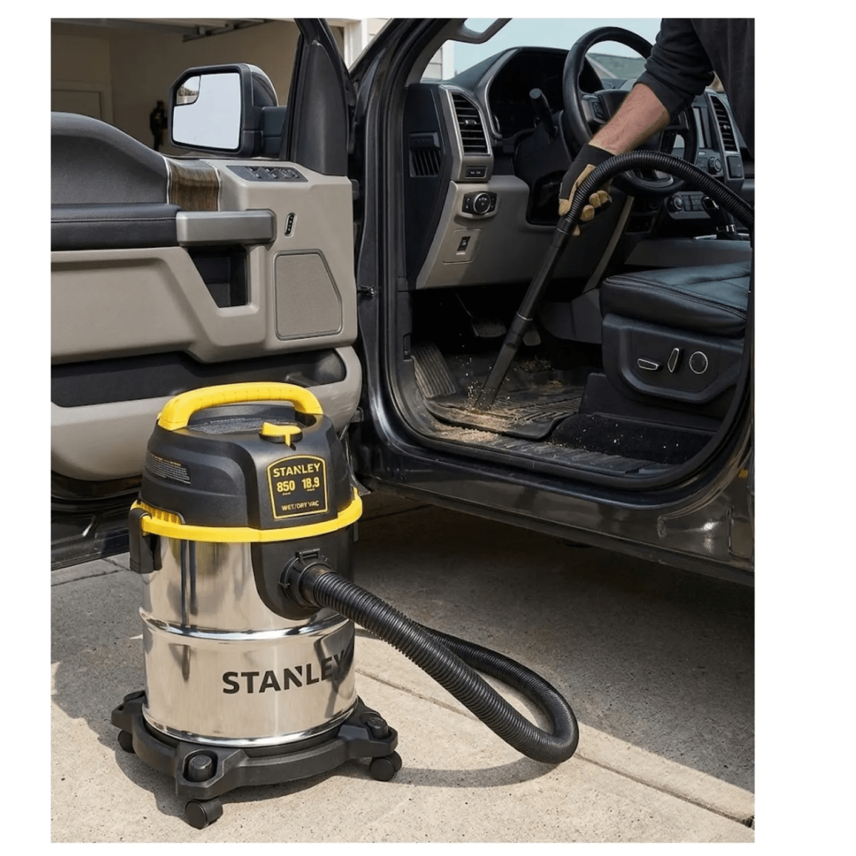 ASPIRADORA DE POLVO Y LIQUIDO ALTA POTENCIA 850W 19 LITROS TANQUE DE ACERO INOXIDABLE STANLEY6