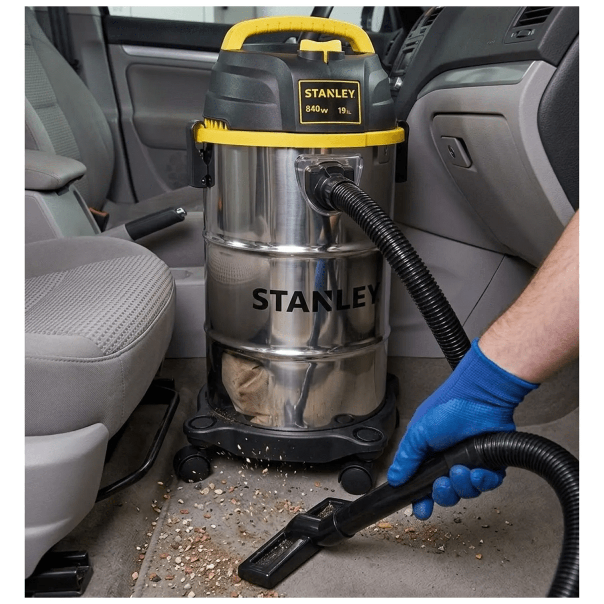 ASPIRADORA DE POLVO Y LIQUIDO 19 LITROS TANQUE ACERO INOXIDABLE STANLEY3