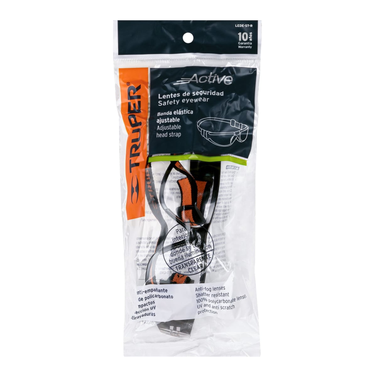 Lentes de seguridad transparente banda elástica3
