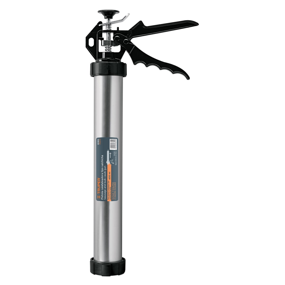 Pistola aplicador de silicona, salchicha de 600 ml, Truper 1019311