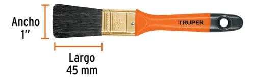 Brocha 1 pulgadas para fino acabado, TRUPER2
