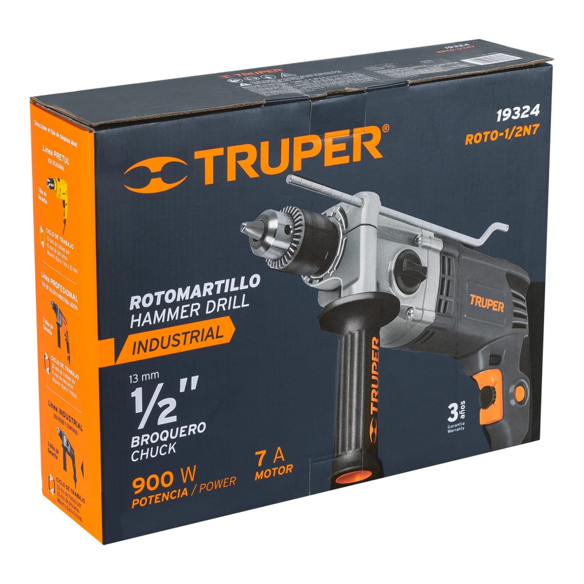 Taladro Industrial Rotomartillo 1/2