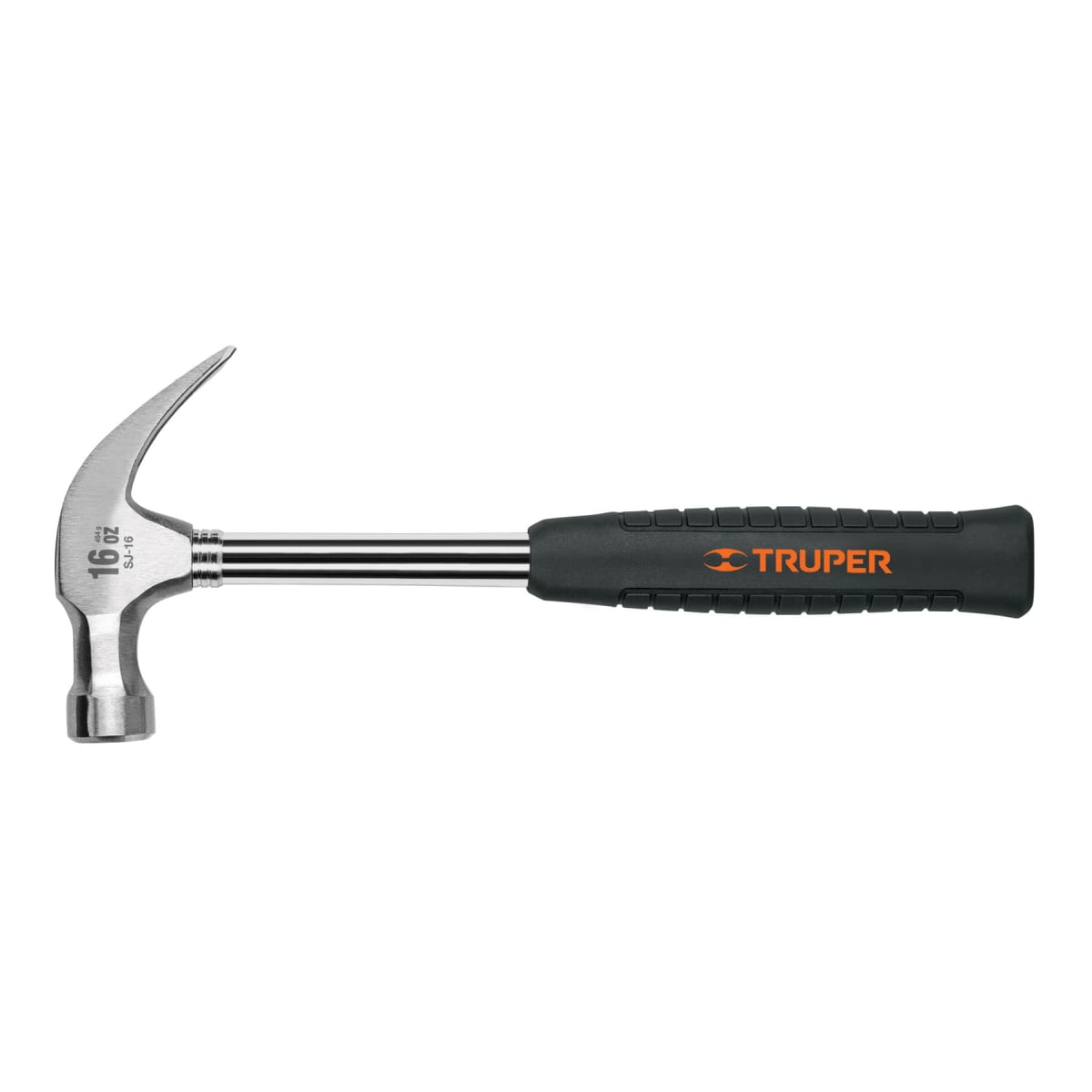 Martillo 16oz uña curva mango tubular1