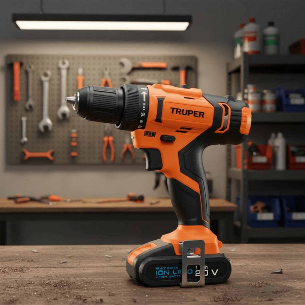 Taladro percutor inalámbrico 20V 3 funciones 1/2