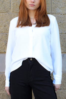 Blusa Brasilera Básica Mujer Blanca