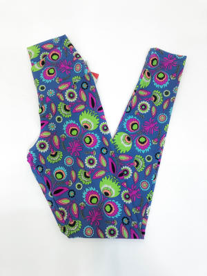 Calza Deportiva Estampada Mujer Peacock