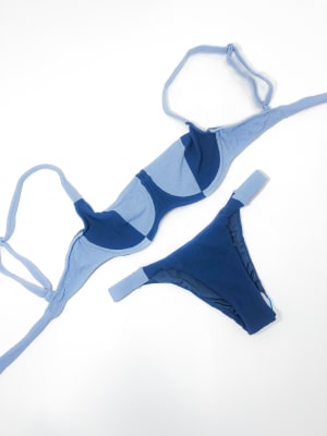 Corset Bikini Conjunto Mujer Bicolor