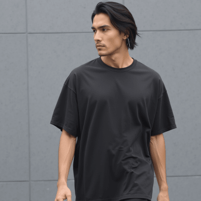 Polera Oversized Lisa San Tyago St. negra1