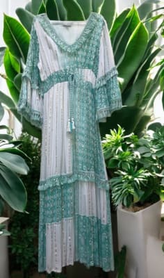 Vestido largo algodon india IF PV25