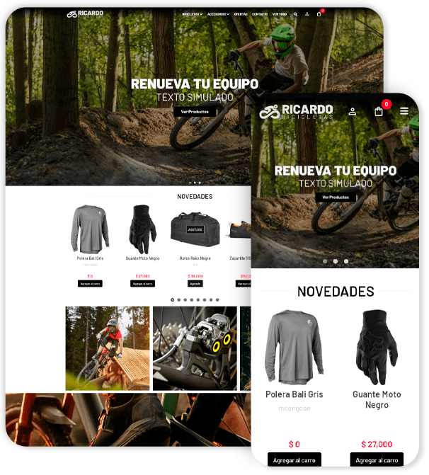 Plantilla de Ecommerce Ricardo Moderno