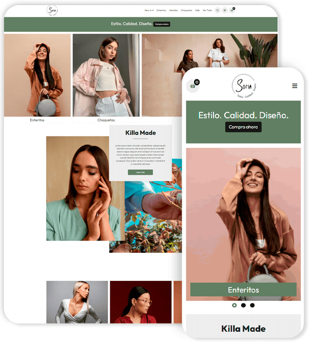 Plantilla de Ecommerce Sofía Clásica