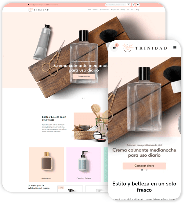 Plantilla de Ecommerce Trinidad Clásica