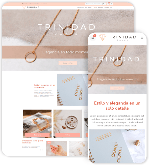 Plantilla de Ecommerce Trinidad Moderna