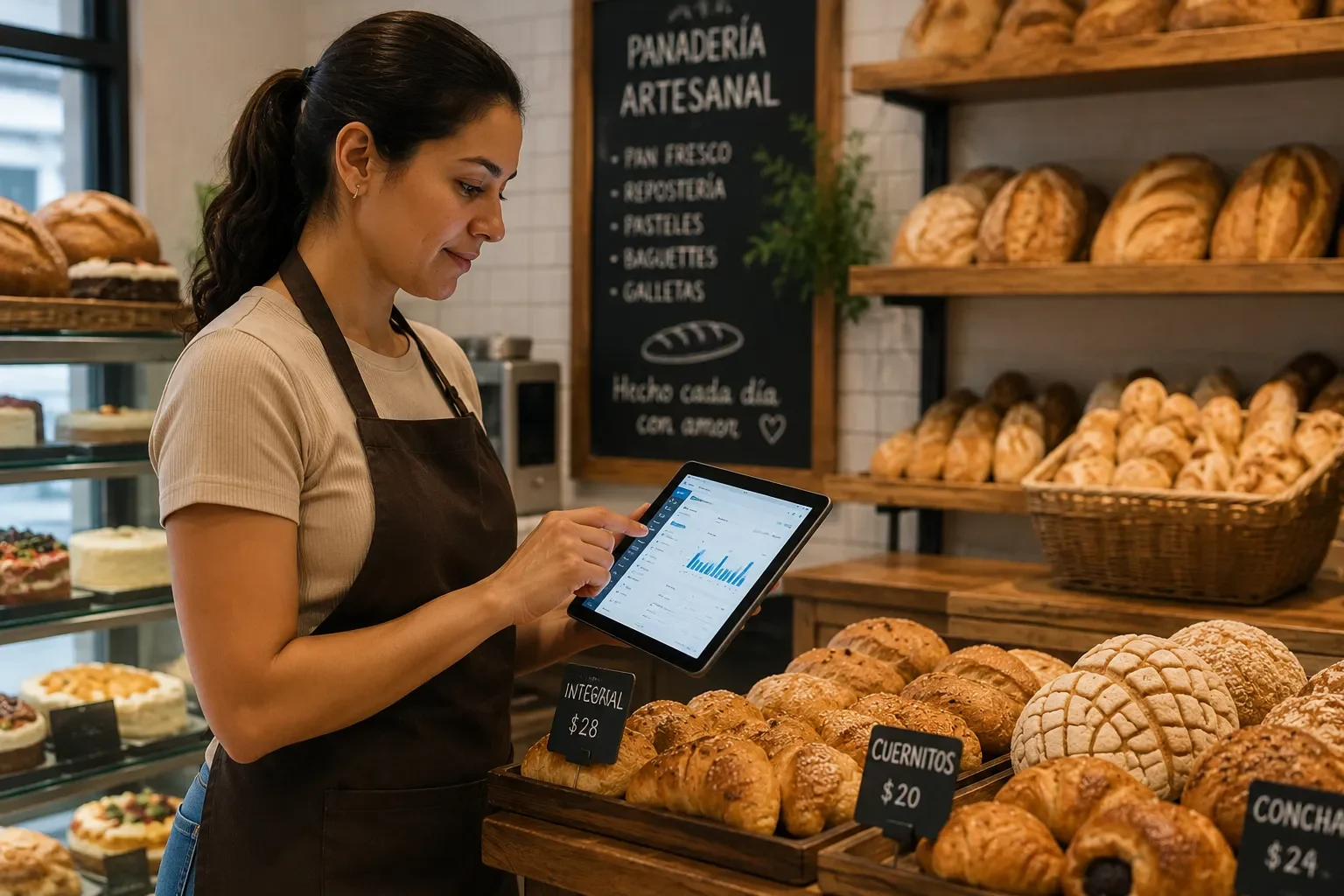 Sistema para panadería: controla ventas y stock