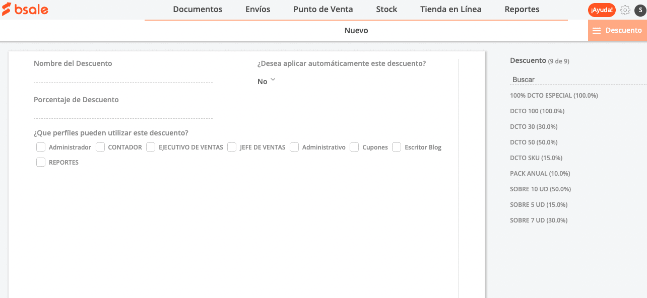 Venta con código de barras