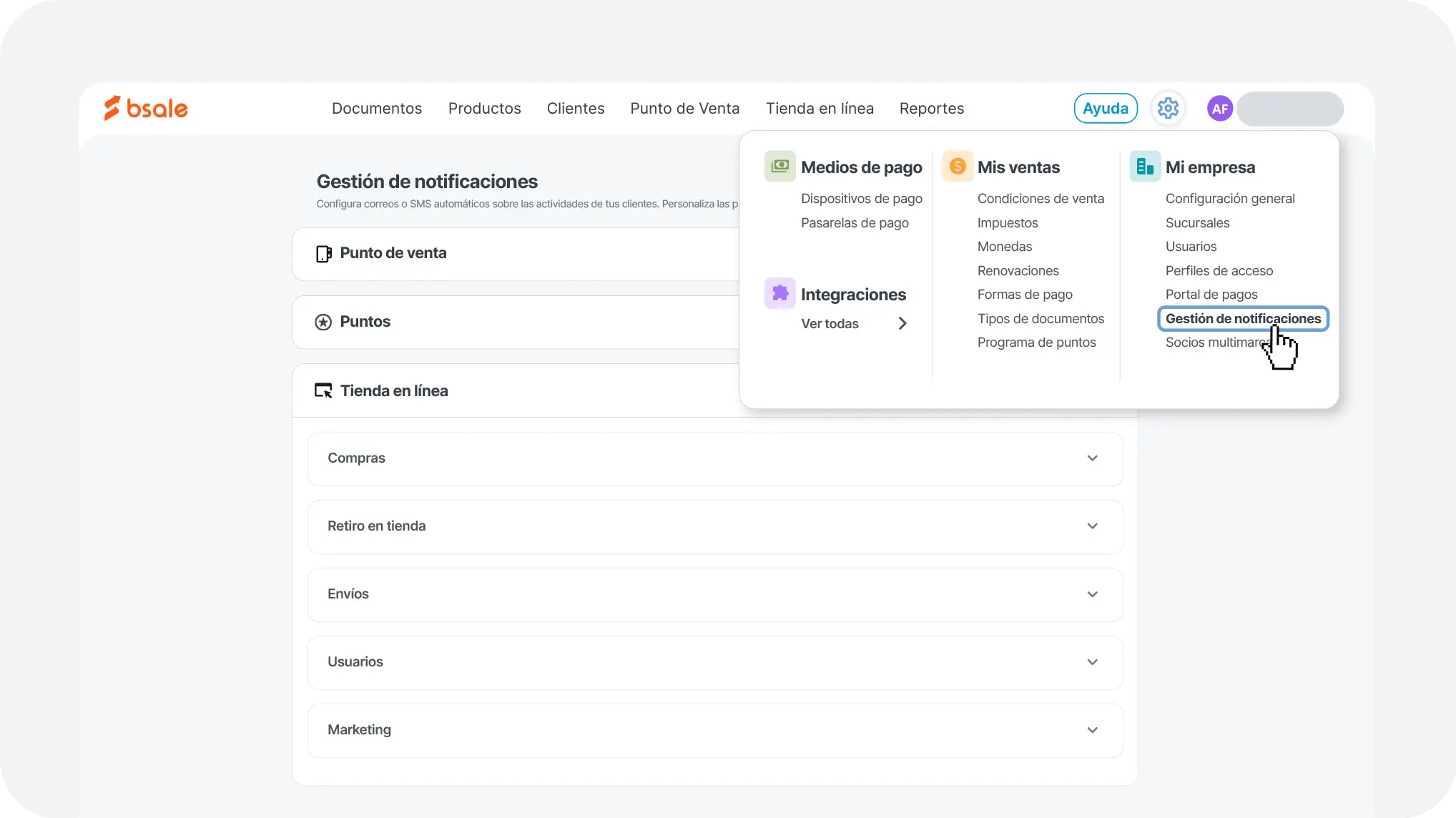 Gestion de notificaciones