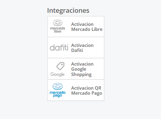 Integración con Mercado Pago como canal de venta adicional