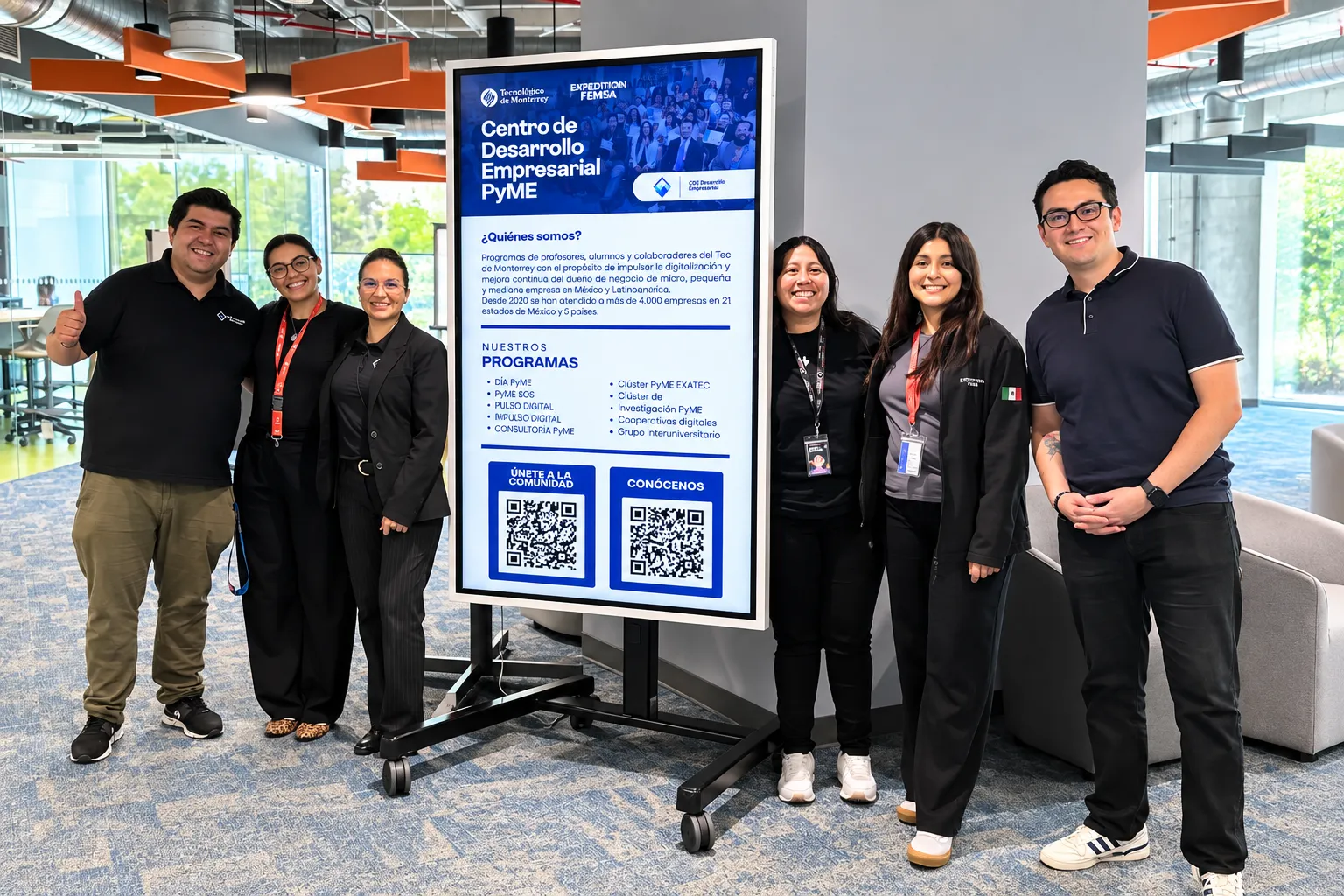 Equipo de Bsale y aliados del Tec de Monterrey impulsando la digitalización de pymes