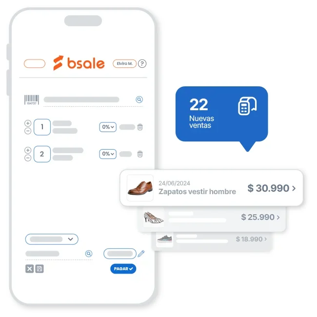 Aplicación móvil de Bsale: gestiona inventario, ventas y reportes desde tu celular