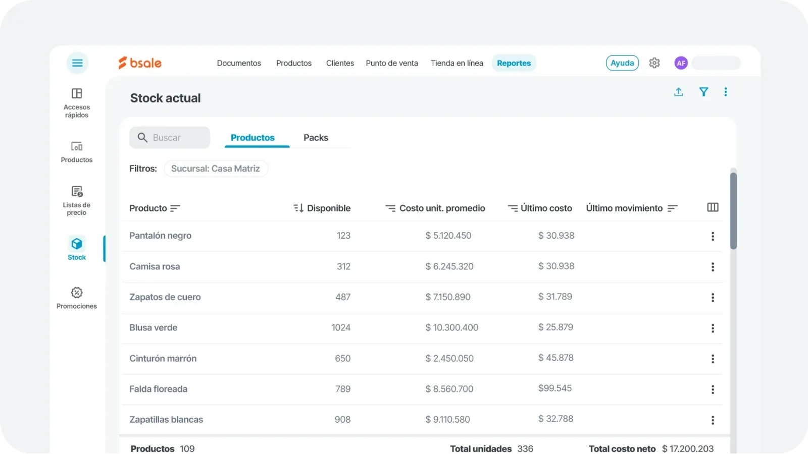 Control de inventario en tiempo real con Bsale