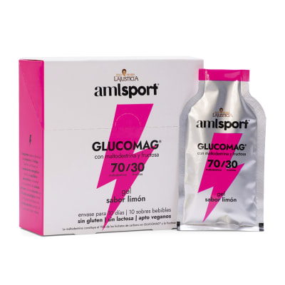 GLUCOMAG 70/30 GEL Sabor limón (10 sobres de 30ml) amlsport