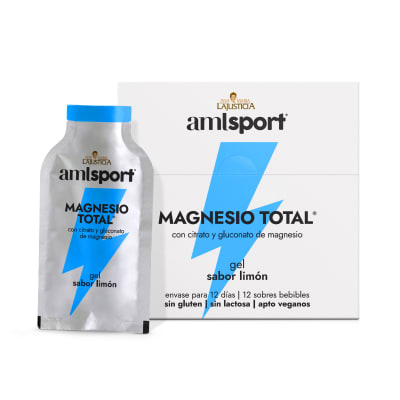 MAGNESIO TOTAL GEL Sabor limón (12 sobres de 20ml) amlsport