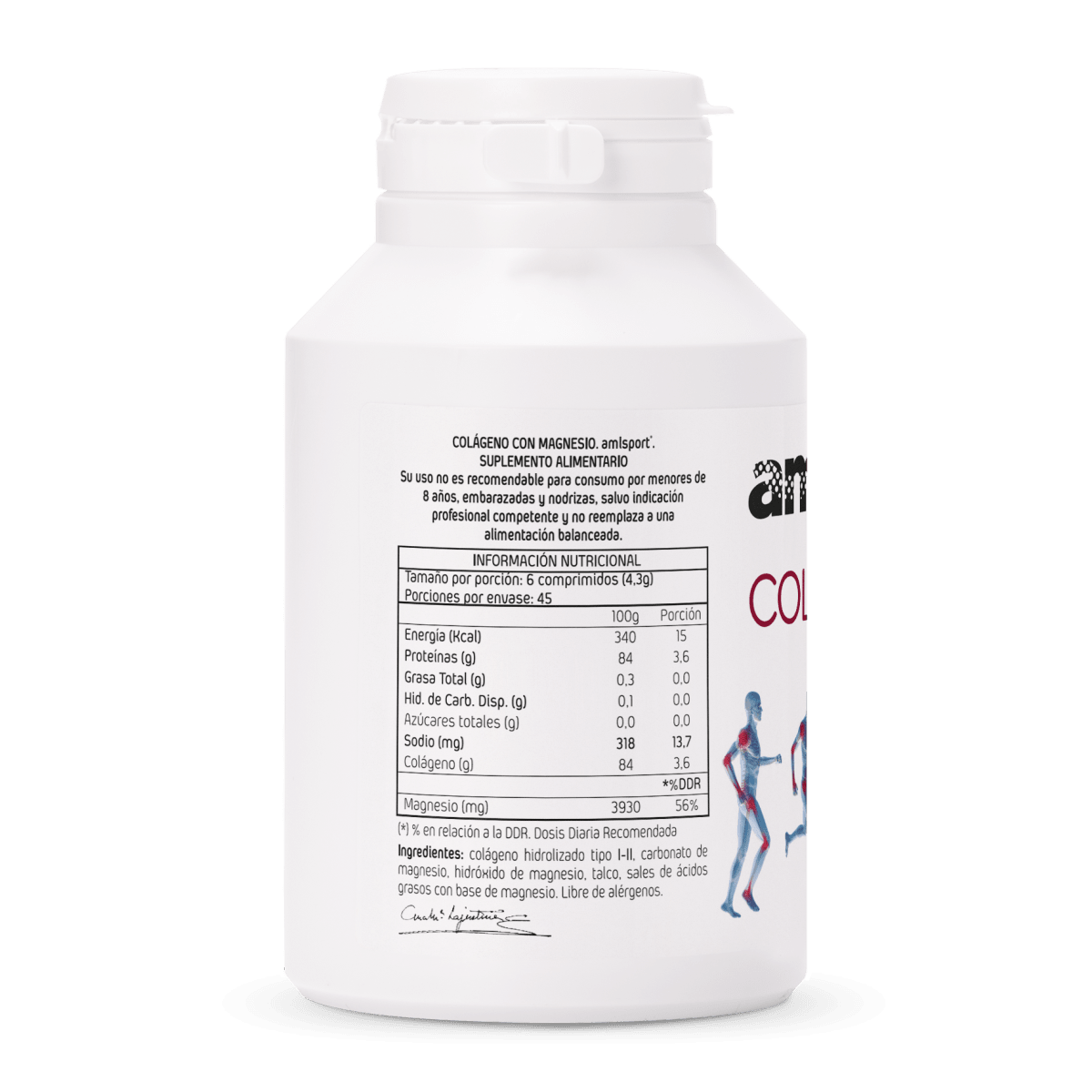 COLAGENO CON MAGNESIO (270 comprimidos) AMLSPORT4