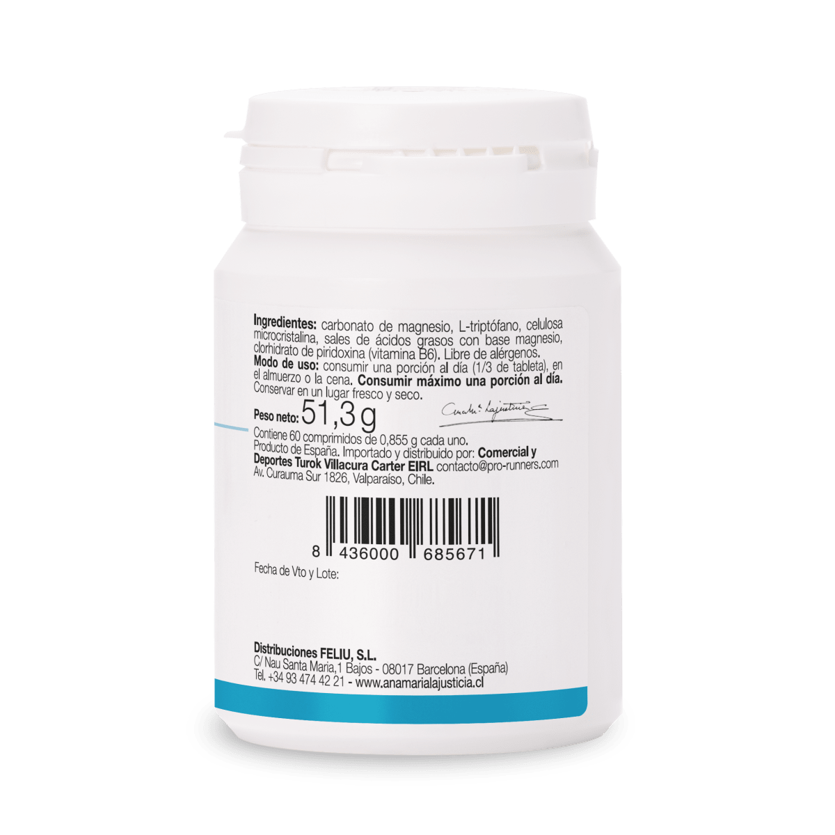 TRIPTÓFANO CON MAGNESIO + VITAMINA B62