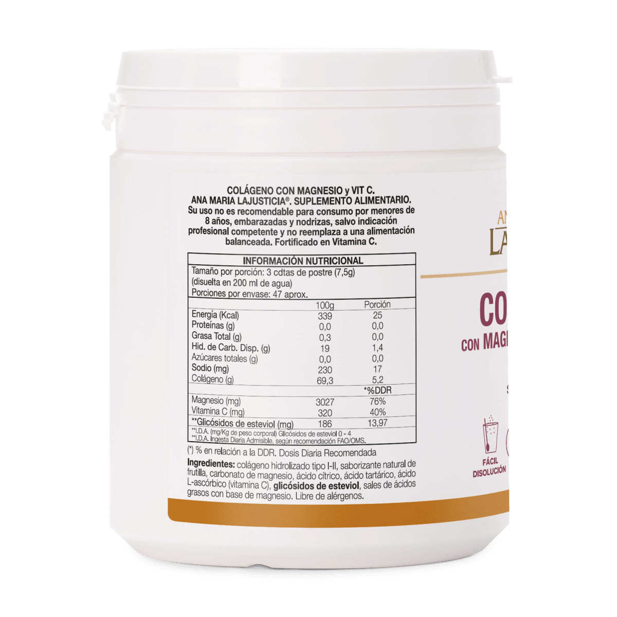 COLÁGENO CON MAGNESIO Y VITAMINA C 350g | 46 días2