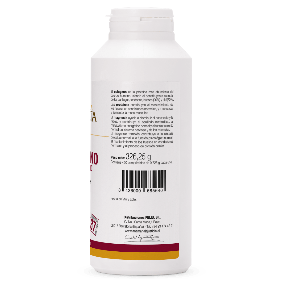 COLÁGENO CON MAGNESIO (450 comp.) – Formato familiar2