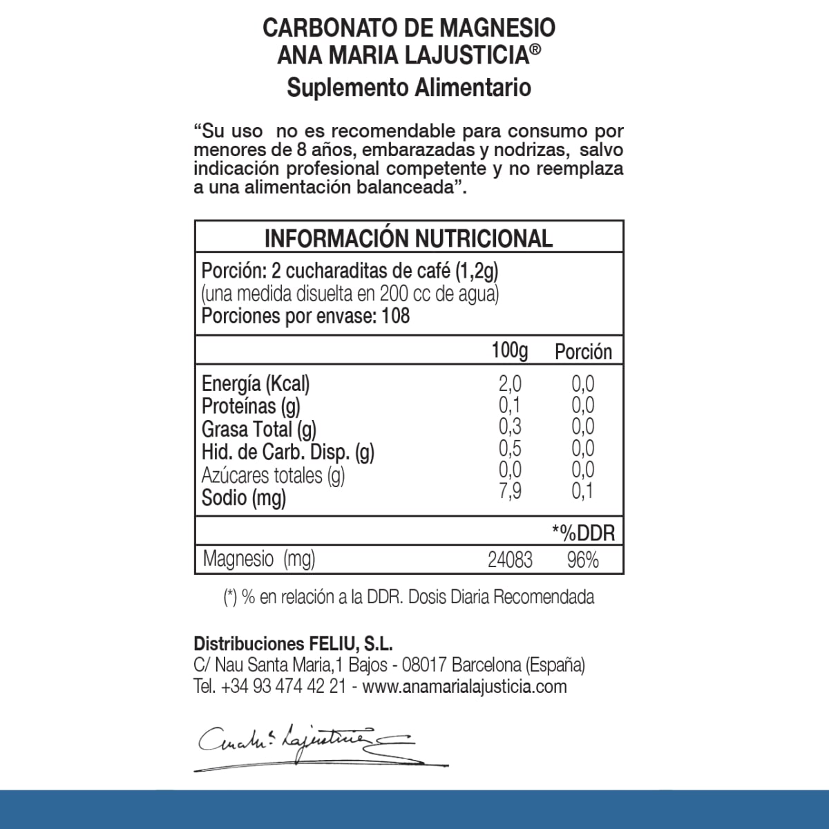 CARBONATO DE MAGNESIO (130 gr) - Polvo5
