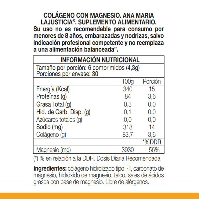 COLAGENO CON MAGNESIO (180 comp.)6