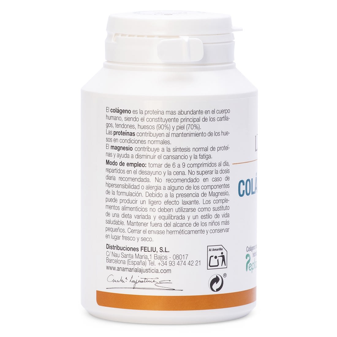 COLÁGENO MARINO CON MAGNESIO Sabor limón (180 comp.)2