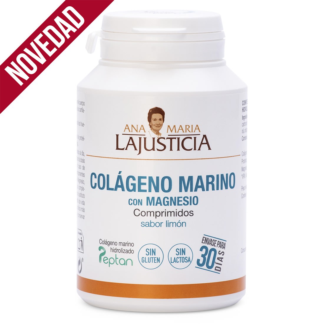 COLÁGENO MARINO CON MAGNESIO Sabor limón (180 comp.) 1