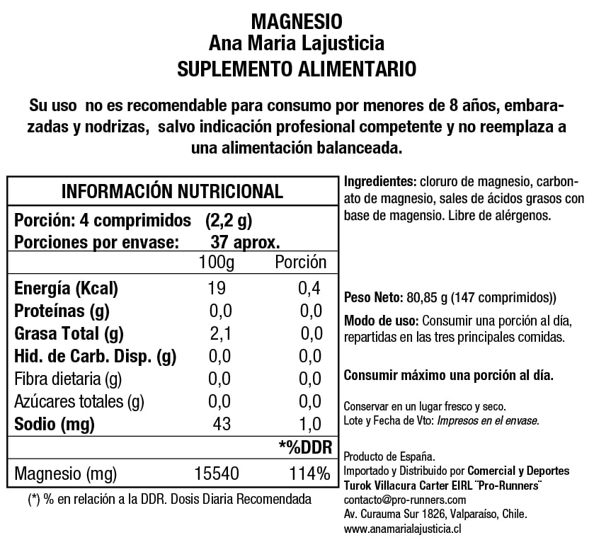 CLORURO DE MAGNESIO (147 comp.)5