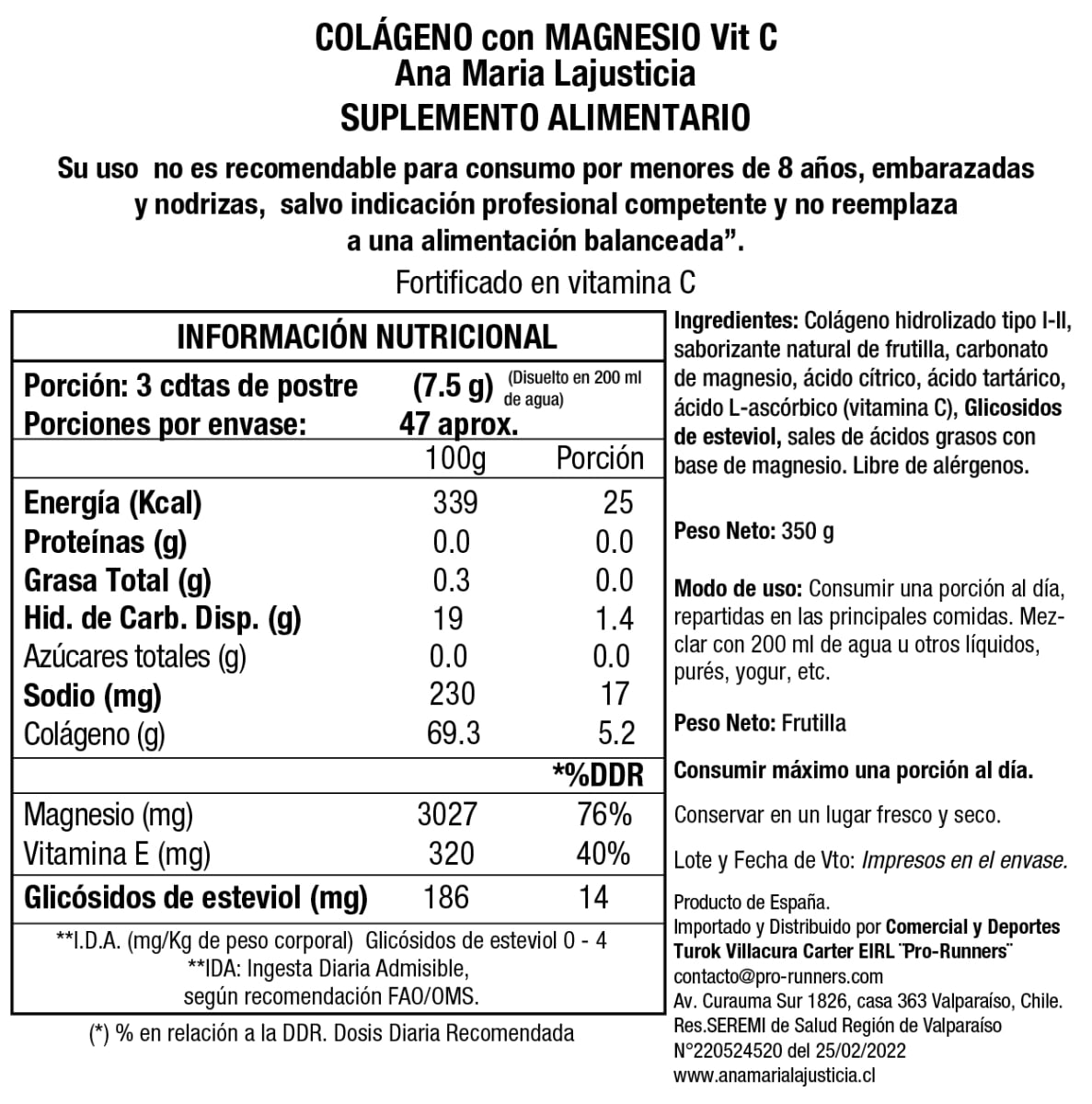 COLAGENO CON MAGNESIO + VIT.C Sabor cereza (1L) - Líquido5