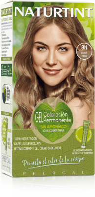 8N Rubio Trigo - Tintura Permanente, Natural, Sin Amoníaco