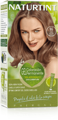 6G Rubio Oscuro Dorado - Tintura Permanente, Natural, Sin Amoníaco