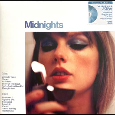 Taylor Swift - Midnights [LP] (Moonstone Blue Colored Vinyl)1