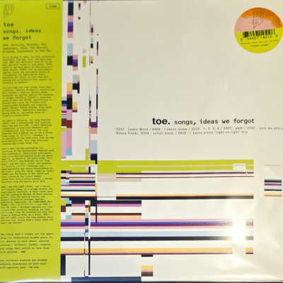 Toe - Songs, Ideas We Forgot [LP] ('Eraser Smudge' Vinyl)1