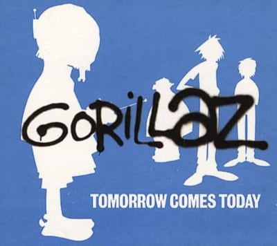 Gorillaz - Tomorrow Comes Today [12''] (White & Blue Color-in-Color Vinyl, Individually Hand Pressed)1